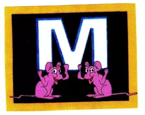 Mouse letter fabric - mouse,