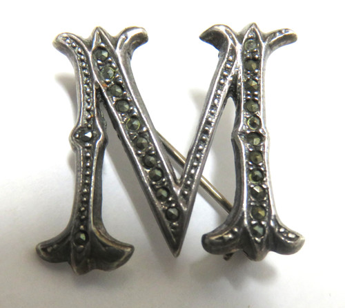 Sterling silver letter - letter, "m"