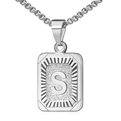 Initial pendant necklace - necklace, 26