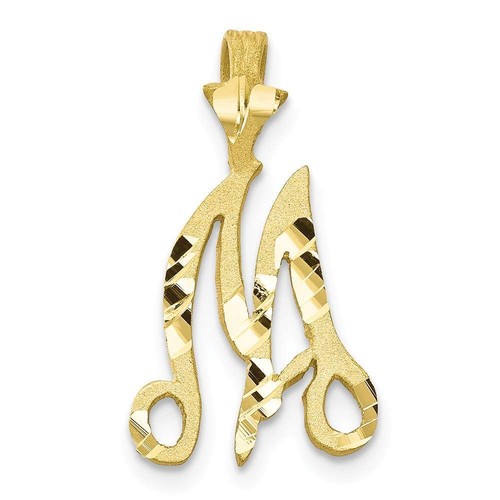 10k yellow gold initial - 10k,