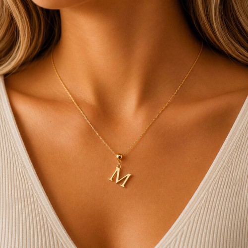 Personalized initial necklace - initial,