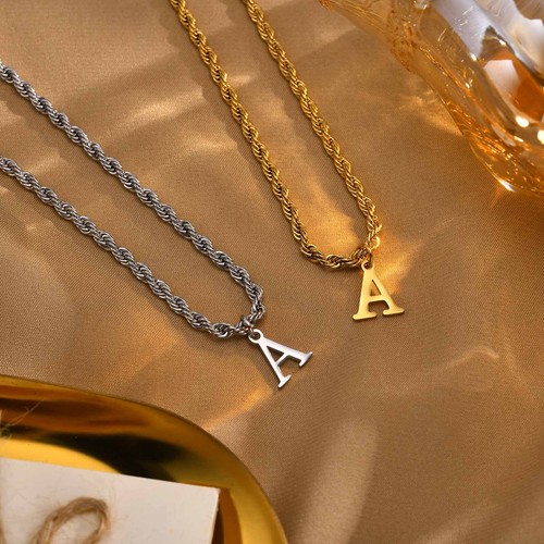 Vnox initial necklaces - initial, for